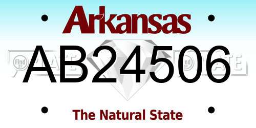 AB24506 Arkansas License Plate