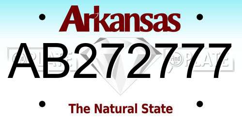 AB272777 Arkansas License Plate