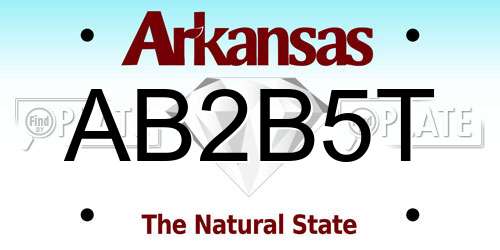 AB2B5T Arkansas License Plate