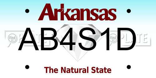 AB4S1D Arkansas License Plate
