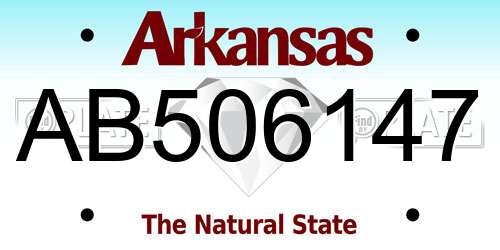 AB506147 Arkansas License Plate