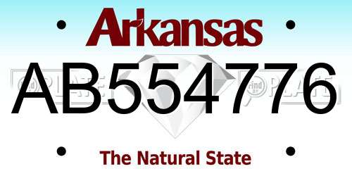 AB554776 Arkansas License Plate