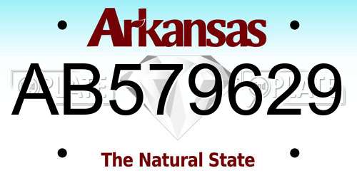 AB579629 Arkansas License Plate