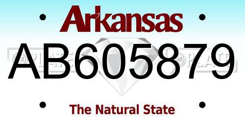 AB605879 Arkansas License Plate