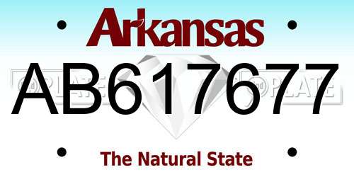 AB617677 Arkansas License Plate