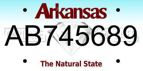 AB745689 Arkansas License Plate