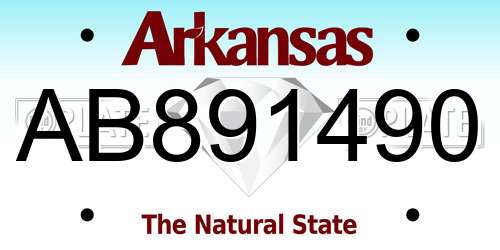 AB891490 Arkansas License Plate