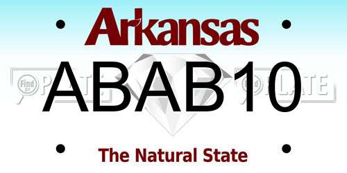ABAB10 Arkansas License Plate