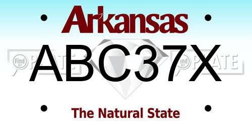 ABC37X Arkansas License Plate