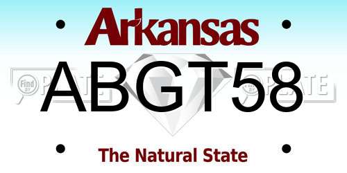 ABGT58 Arkansas License Plate