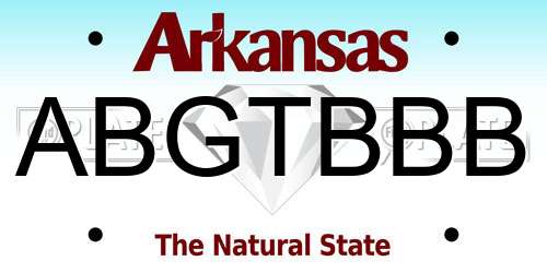 ABGTBBB Arkansas License Plate