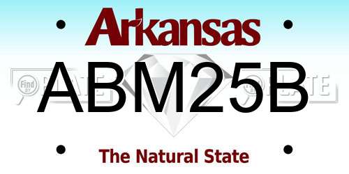 ABM25B Arkansas License Plate