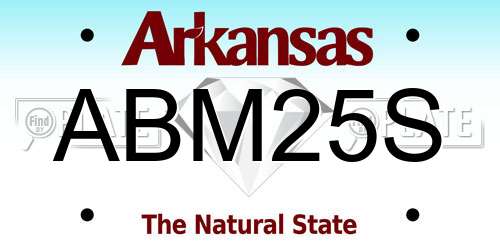 ABM25S Arkansas License Plate
