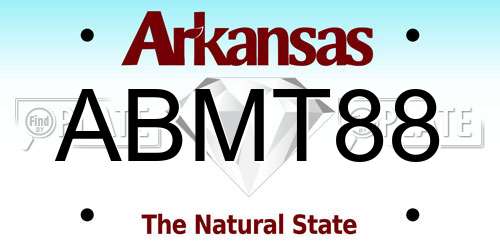 ABMT88 Arkansas License Plate