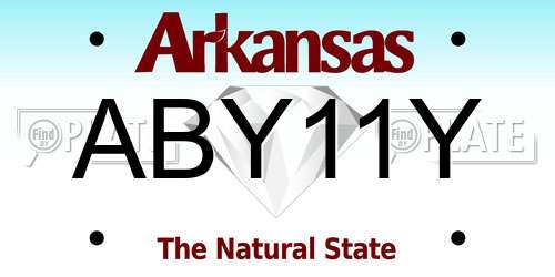 ABY11Y Arkansas License Plate