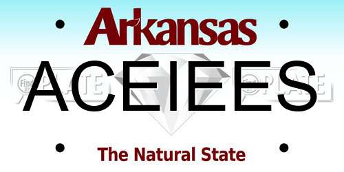 ACEIEES Arkansas License Plate