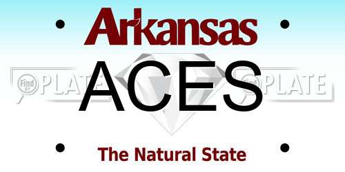 ACES Arkansas License Plate