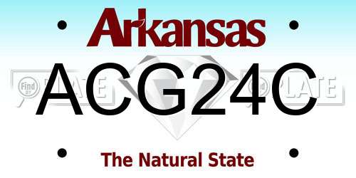 ACG24C Arkansas License Plate