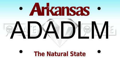 ADADLM Arkansas License Plate