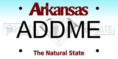 ADDME Arkansas License Plate