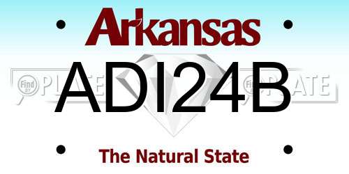ADI24B Arkansas License Plate