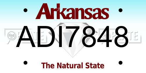 ADI7848 Arkansas License Plate
