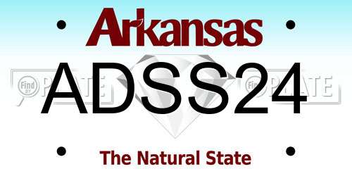 ADSS24 Arkansas License Plate