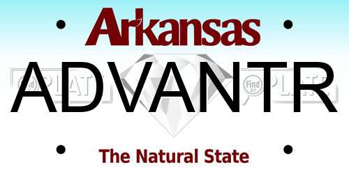 ADVANTR Arkansas License Plate