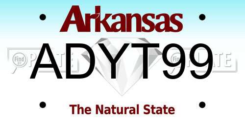 ADYT99 Arkansas License Plate