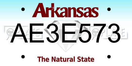 AE3E573 Arkansas License Plate