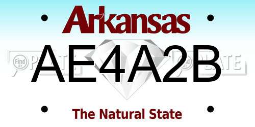 AE4A2B Arkansas License Plate