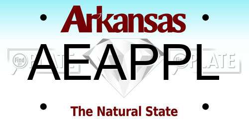 AEAPPL Arkansas License Plate