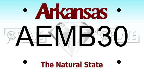 AEMB30 Arkansas License Plate