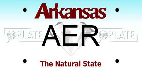 AER Arkansas License Plate