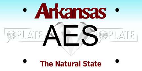 AES Arkansas License Plate