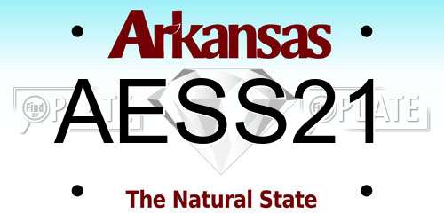 AESS21 Arkansas License Plate