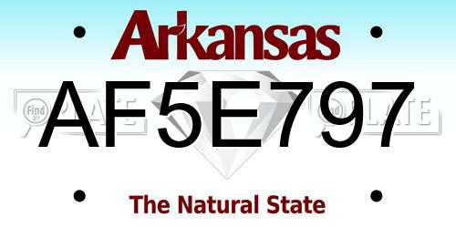 AF5E797 Arkansas License Plate