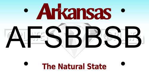 AFSBBSB Arkansas License Plate