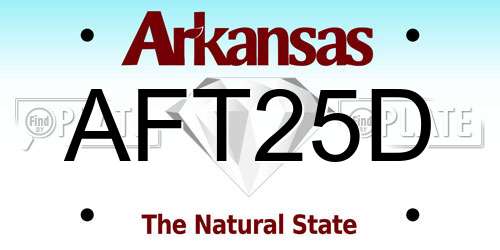 AFT25D Arkansas License Plate