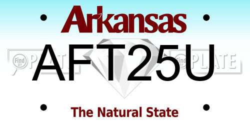 AFT25U Arkansas License Plate