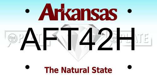 AFT42H Arkansas License Plate
