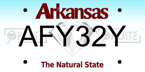 AFY32Y Arkansas License Plate