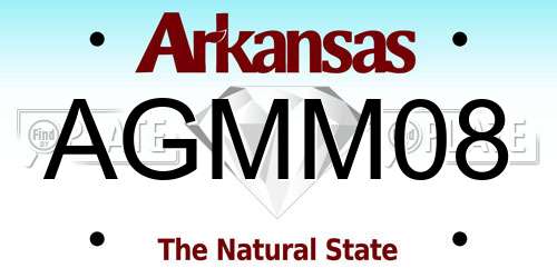 AGMM08 Arkansas License Plate