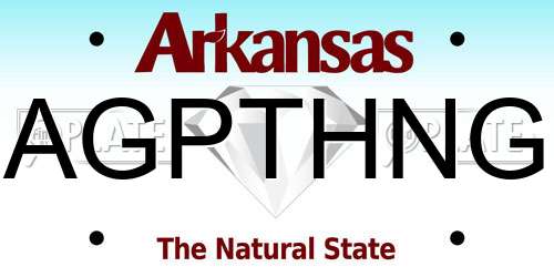 AGPTHNG Arkansas License Plate