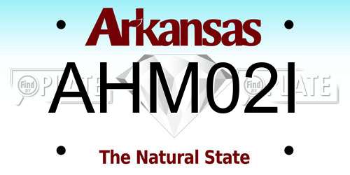 AHM02I Arkansas License Plate