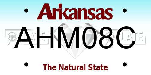 AHM08C Arkansas License Plate