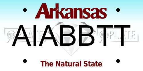 AIABBTT Arkansas License Plate