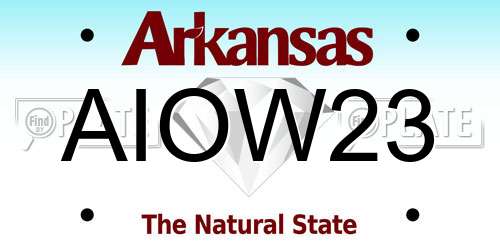 AIOW23 Arkansas License Plate