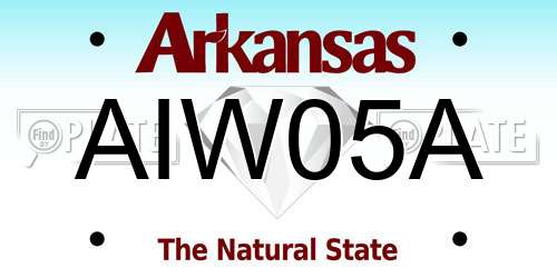 AIW05A Arkansas License Plate
