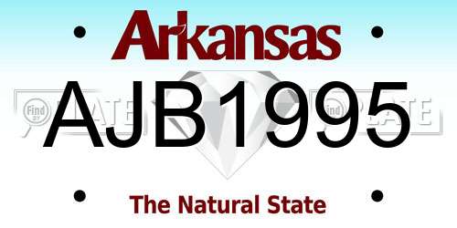 AJB1995 Arkansas License Plate